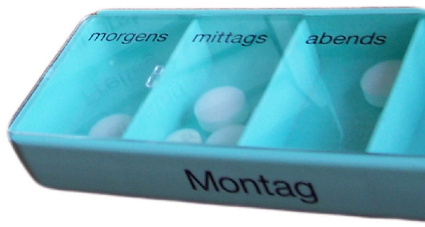 Dosierhilfe zum Einteilen von Tabletten © Krebsinformationsdienst, Deutsches Krebsforschungszentrum