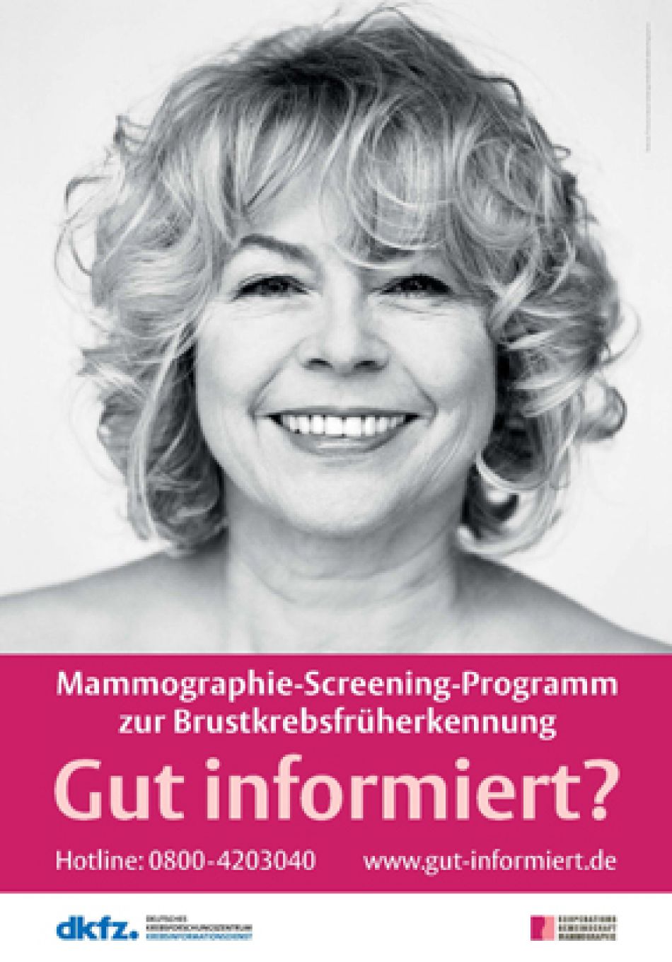 Plakat "Gut informiert?" © Kooperationsgemeinschaft Mammographie
