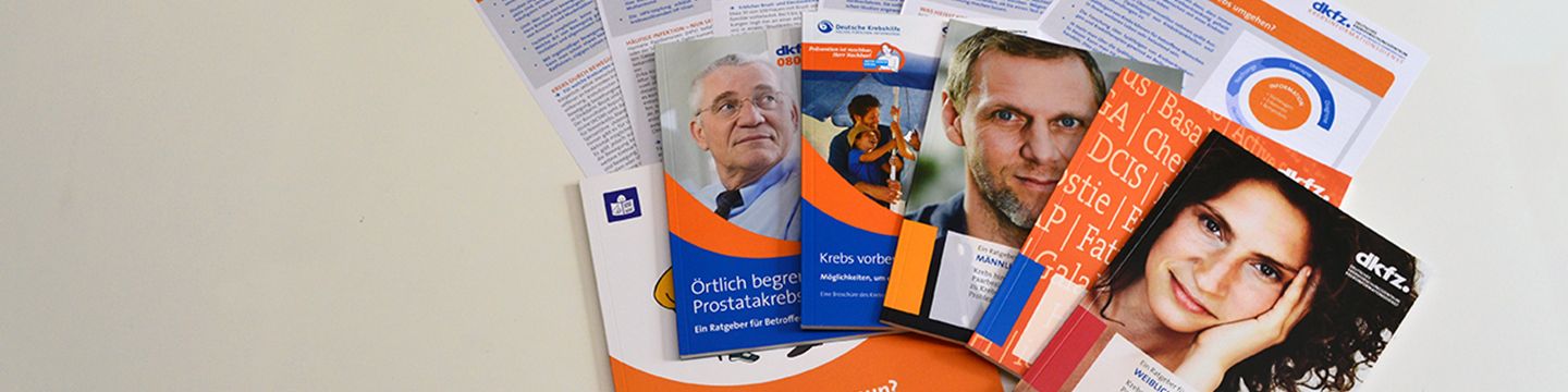 Broschüren und Informationsblätter © Krebsinformationsdienst, Deutsches Krebsforschungszentrum