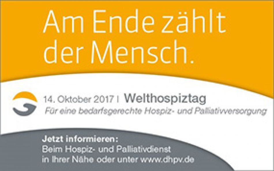 Welthospiztag am 14. Oktober 2017 © Deutscher Hospiz- und PalliativVerband
