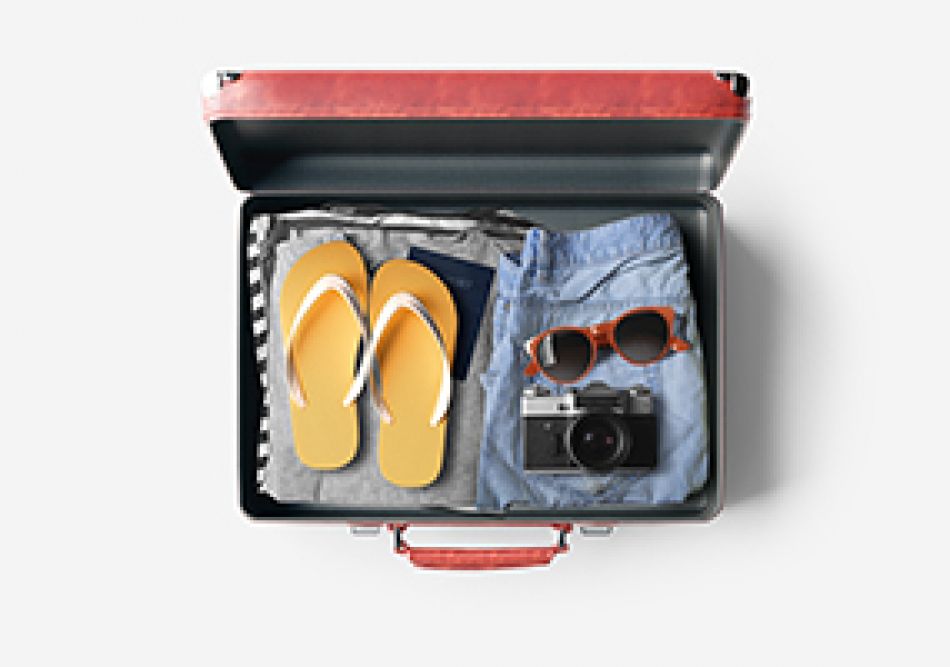 Gepäck für den Sommerurlaub - geht Reisen trotz Krebs? © Bro Crock; shutterstock-658275328