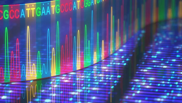 DNA-Sequenzierung, © ktsdesign, Shutterstock Abfolge von einzelnen Basen des Erbmaterials (DNA).