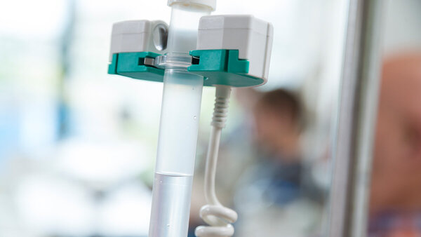 Tropf mit Chemotherapiemittel