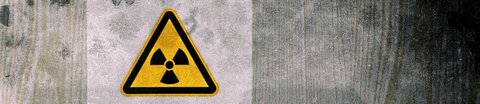 Warnschild und Text 