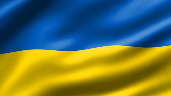 Ukrainische Flagge, © Nugraha, Shutterstock Ukrainische Flagge bzw. Fahne (oben blau, unten gelb)
